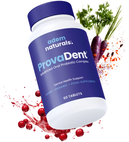 ProvaDent official website oral probiotic supplement bottle